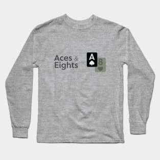 aces and eights OD green Long Sleeve T-Shirt